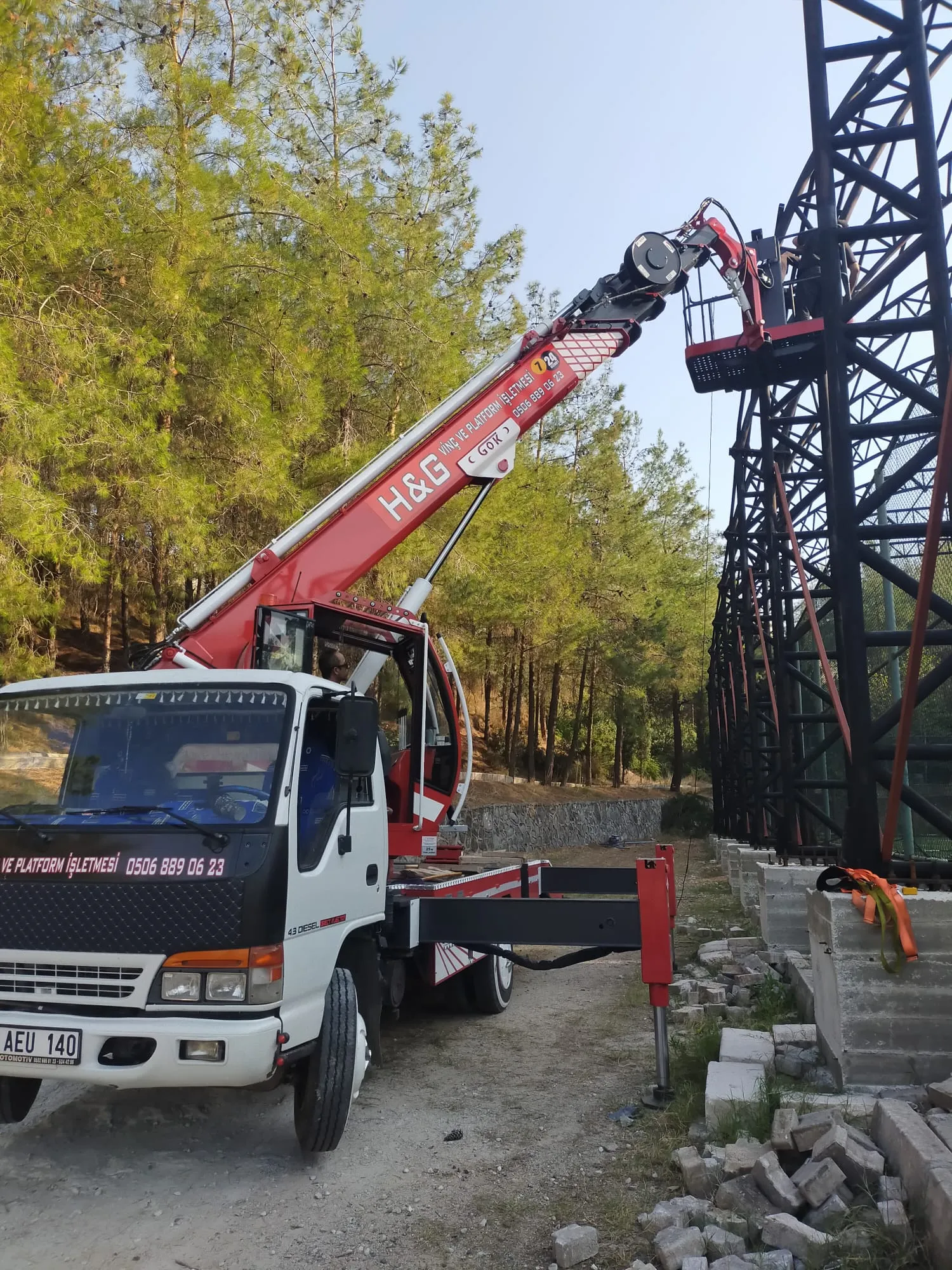 Düziçi Sepetli vinç Kiralama